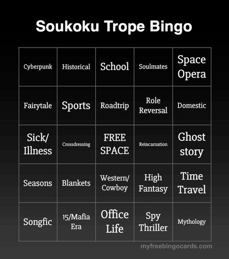 skk trope bingo card